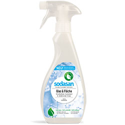 SODASAN Organic Glass & Surface Cleaner  Fragrance free  500ml Spray