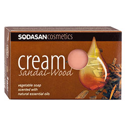 SODASAN Organic Soap Bar  Sandalwood  100g