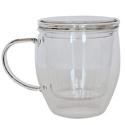 Taşev Glass Cup (Bironne) (With Strainer) 400ml