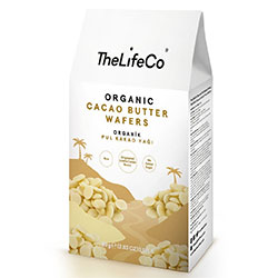 TheLifeCo Organic Cacao Butter Wafers 80g