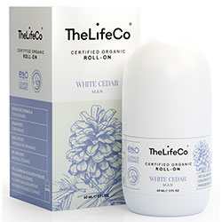 TheLifeCo Organic Roll-on Deodorant White Cedar 60ml  Man 