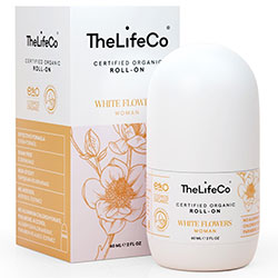 TheLifeCo Organic Roll-on Deodorant White Flowers 60ml  Woman 