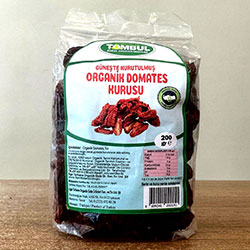 Tombul Organik Güneşte Kurutulmuş Domates Kurusu 200g