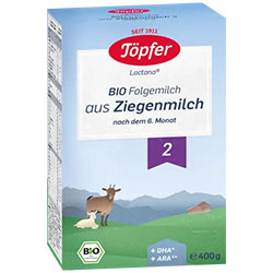 Töpfer Organic Follow-on Goat Milk 2 400g