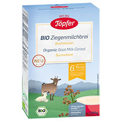 Töpfer Organic Goat Milk Cereal with Buckwheat 200g