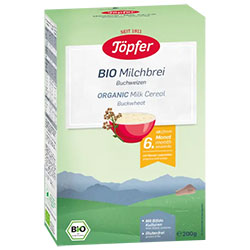 Töpfer Organic Milk Cereal with Buckwheat 200g