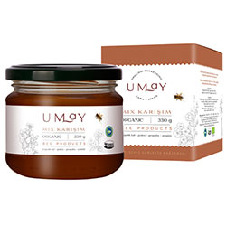 Umay Herbal Organik Mix  Arı Sütü  Polen  Propolis  Bal Karışımı  330g