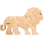 Unique Wooden Toy  Forest King Lion  6 Pcs