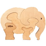 Unique Wooden Toy  Strong Memory Elephant  5 Pcs