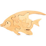 Unique Ahşap Oyuncak  Resif Güzeli Kelebek Balığı  6 parça