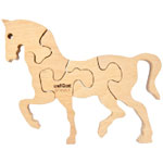 Unique Wooden Toy  Strong Leg Race Horse  5 Pcs