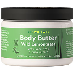 Urtekram Organic Body Butter (Wild Lemongrass, Aloe vera & Shea Butter) 150ml