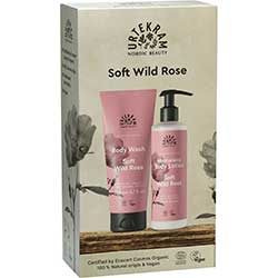 Urtekram Organic Soft Wild Rose Body Lotion 245ml + Body Wash 200ml