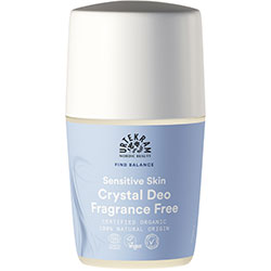 Urtekram Organic Deo Crystal Roll-on  Sensitive Skin  Fragnance Free  50ml