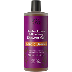 Urtekram Organik Duş Jeli  Nordic Berries  Yabanmersini & Deniz İğdesi  500ml