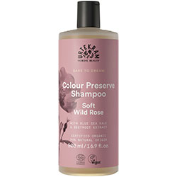 Urtekram Organic Colour Preserve Shampoo  Soft Will Rose  500ml