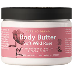 Urtekram Organic Soft Wild Rose Body Butter  Macadamia & Cocoa Butter  150ml