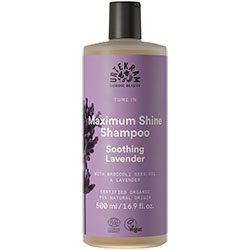 Urtekram Organic Shampoo  Maximum Shine  Soothing Lavender  500ml