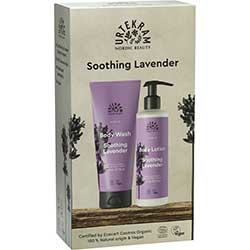Urtekram Organic Soothing Lavender Body Lotion 245ml + Body Wash 200ml