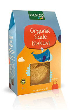 Wefood Kids Organik Sade Tereyağlı Bisküvi 60g