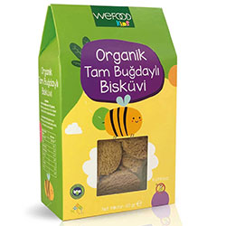 Wefood Kids Organik Tam Buğday Bisküvi 60g