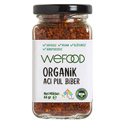 Wefood Organik Acı Kırmızı Pul Biber 65g