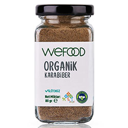 Wefood Organic Black Pepper Powder 80g