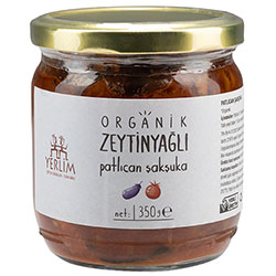 Yerlim Organic Şakşuka (Aubergines in Tomato Sauce) 350g