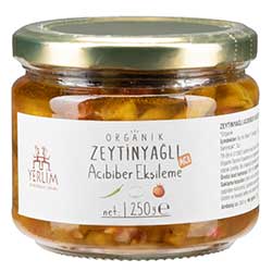 Yerlim Organik Zeytinyağlı Acı Biber Ekşileme 250g