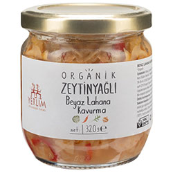 Yerlim Organik Zeytinyağlı Beyaz Lahana Kavurma 320g