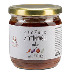 Yerlim Organik Zeytinyağlı Kalye  Domates Soslu Kuru Sebze  350g