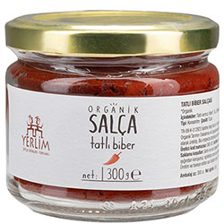 Yerlim Organik Güneşte Biber Salçası  Tatlı  300g