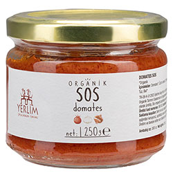 Yerlim Organik Domates Sos 250g