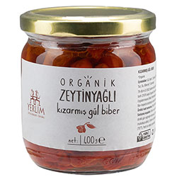 Yerlim Organik Zeytinyağlı Kızarmış Gül Biber 400g