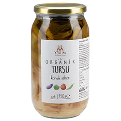 Yerlim Organik Karışık Sebze Turşusu 950g