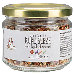 Yerlim Organik Karışık Kuru Kış Sebze Çeşnisi 75g