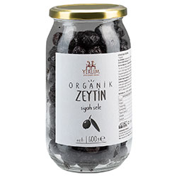 Yerlim Organik Sele Siyah Zeytin 600g