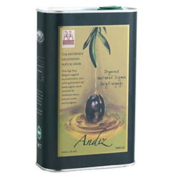 Yerlim Organic Extra Virgin Olive Oil  Andız Cold Press  2nd Press  1000ml  Tin 