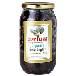 Zertum Organik Sele Siyah Zeytin 900g